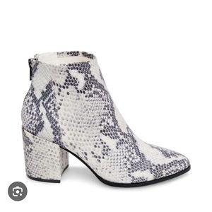 Steve Madden Jillian Snake Skin Booties